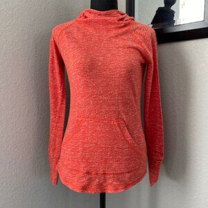 MARMOT Orange Slub Tess Pullover Hoodie Shirt XS